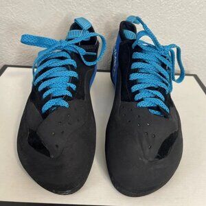 Climb X Rock-Star Lace Climbing Shoe Blue Black‎ X Factor Sole Men's Size 9.5 US